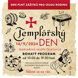 PRO NEPŘÍZEŇ POČASÍ ZRUŠENO!!!  TEMPLÁŘSKÝ DEN - 14. 9. 2024 od 10:00 hodin
