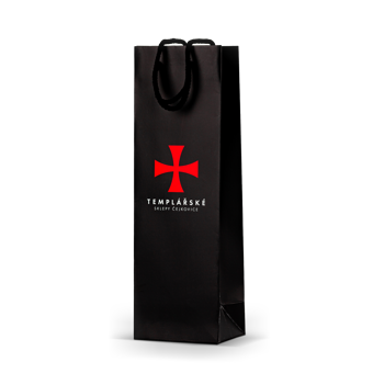 Papírová taška černá s logem