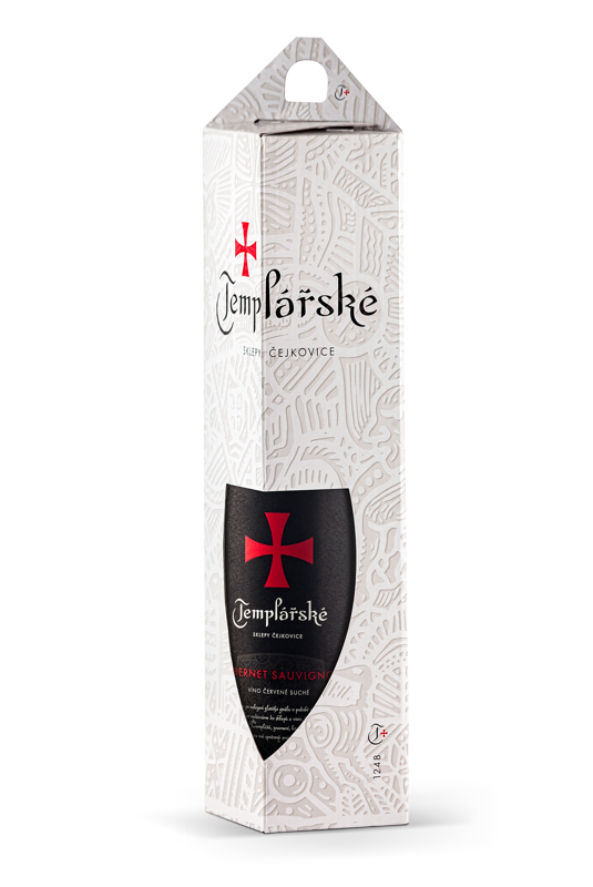 Dárkový karton na jednu láhev bílý